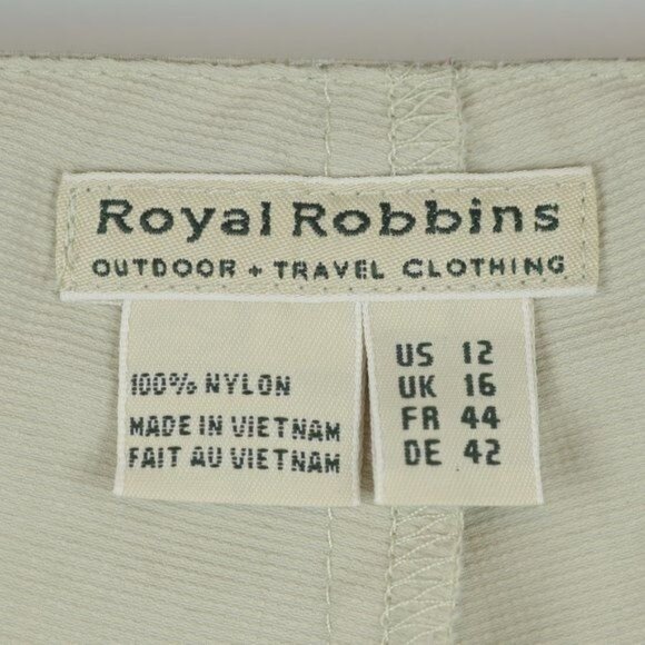 Royal Robbins Women's Size 12 Cream High Rise Wrap Casual Skort - Picture 7 of 8